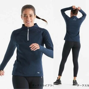 Oros Women’s Solarcore Explorer 1/4 Zip Pullover Shirt Layer Navy Outdoor SP